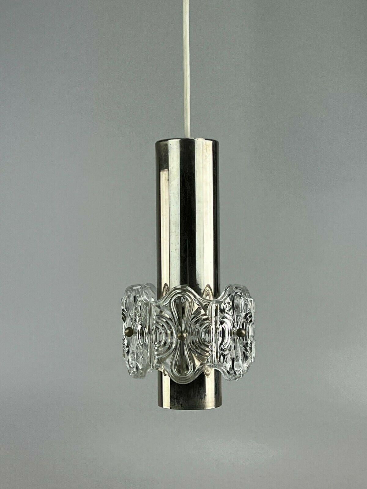 Allemand Plafonnier en verre, lampe suspendue, design ère spatiale, années 60 en vente