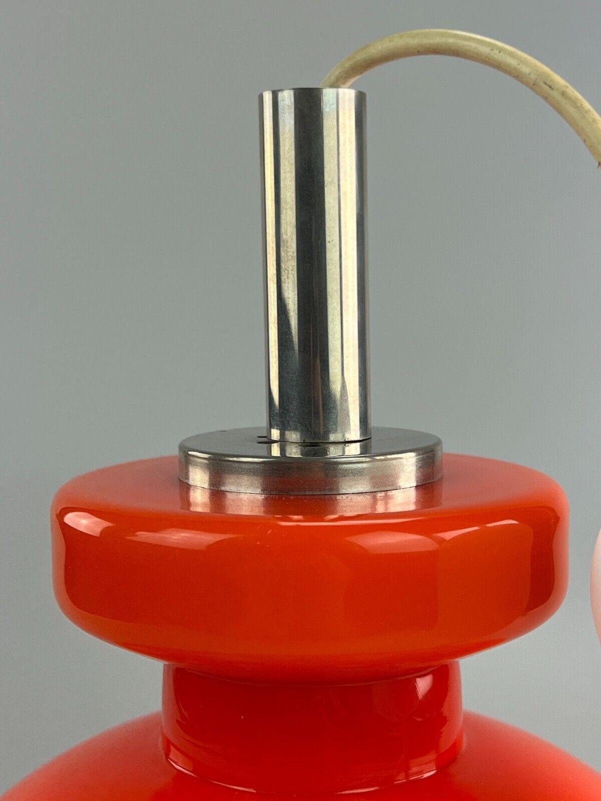 60s 70s Lamp Light Hanging Lamp Ceiling Lamp Space Age Design Chrome Glass 4