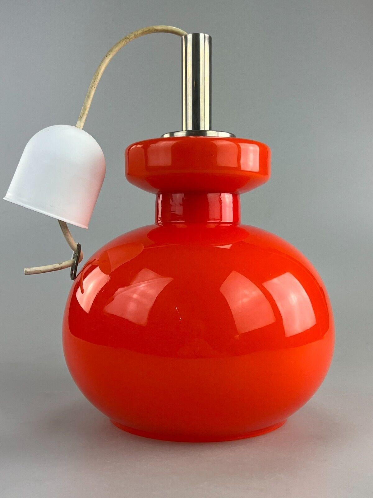 60s 70s Lamp Light Hanging Lamp Ceiling Lamp Space Age Design Chrome Glass 7