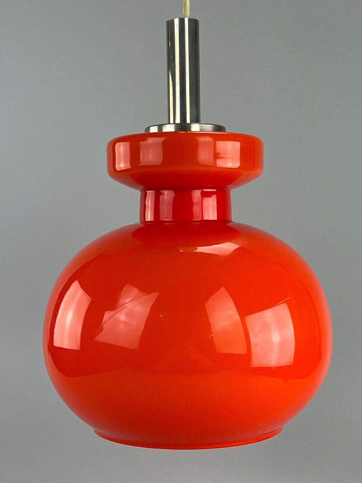 Tedesco 60s 70s Lamp Light Hanging Lamp Ceiling Lamp Space Age Design Chrome Glass