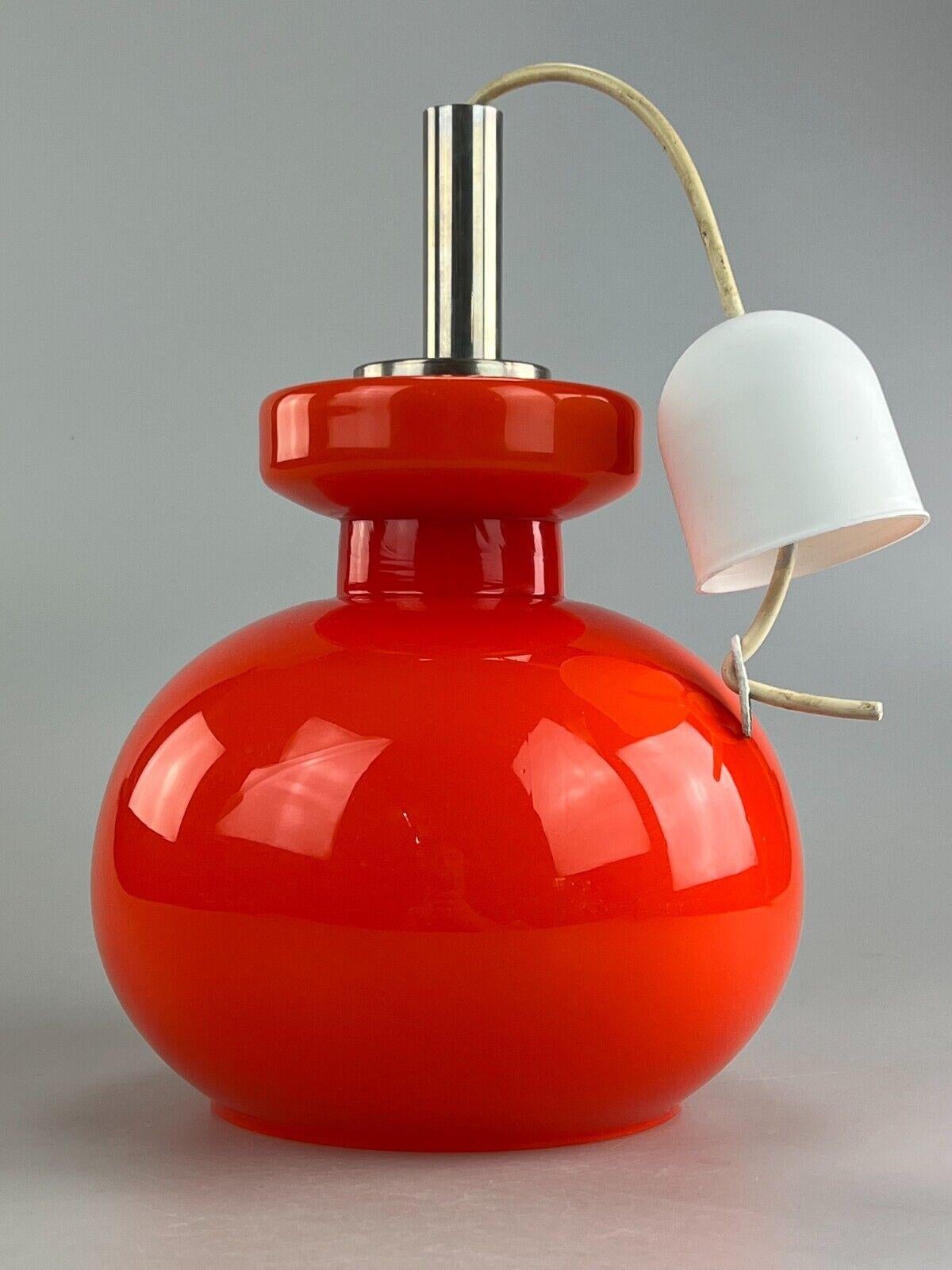 60s 70s Lamp Light Hanging Lamp Ceiling Lamp Space Age Design Chrome Glass 3