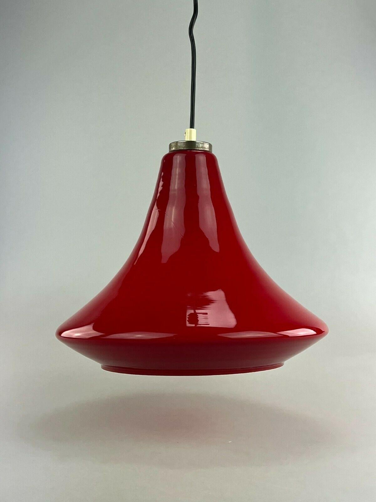 Lampe à suspension des années 60 et 70, plafonnier en verre de l'ère spatiale Bon état à Neuenkirchen, NI