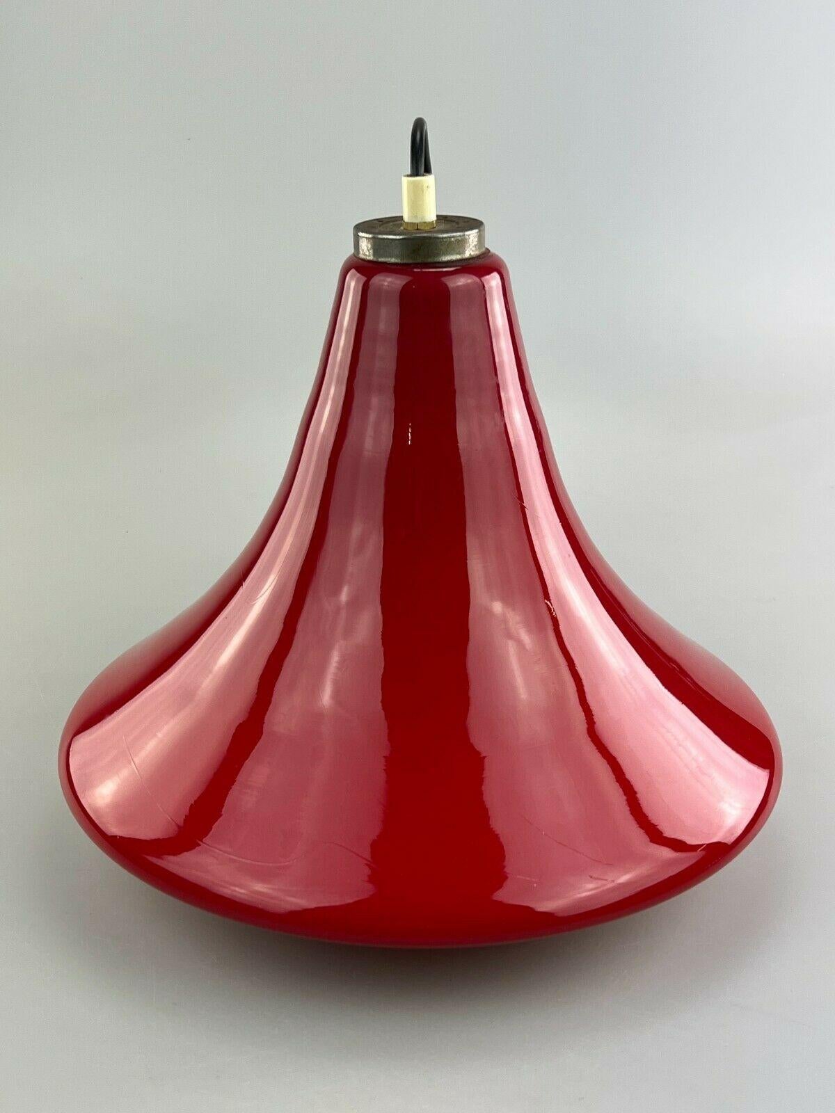 Lampe à suspension des années 60 et 70, plafonnier en verre de l'ère spatiale 1