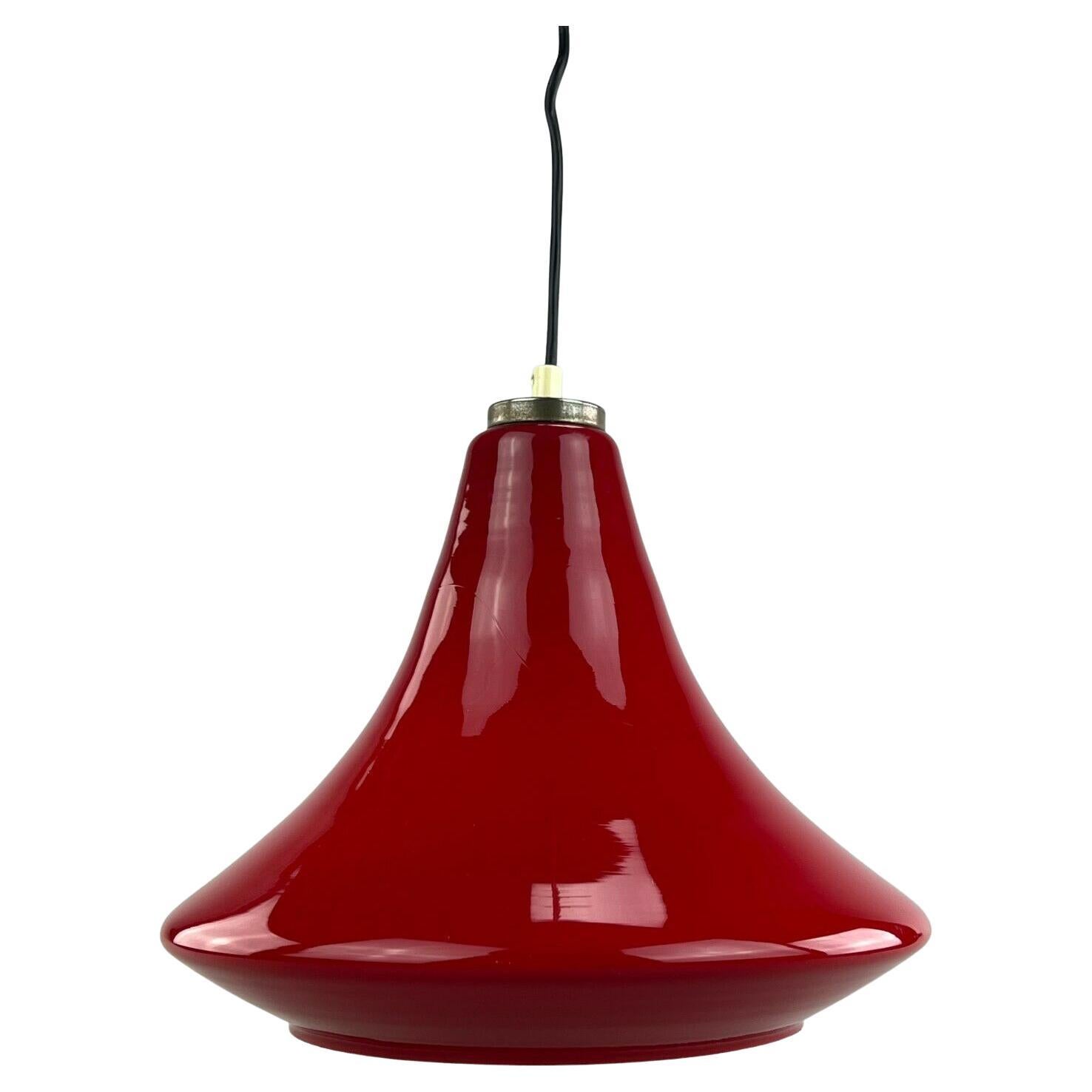 Lampe à suspension des années 60 et 70, plafonnier en verre de l'ère spatiale