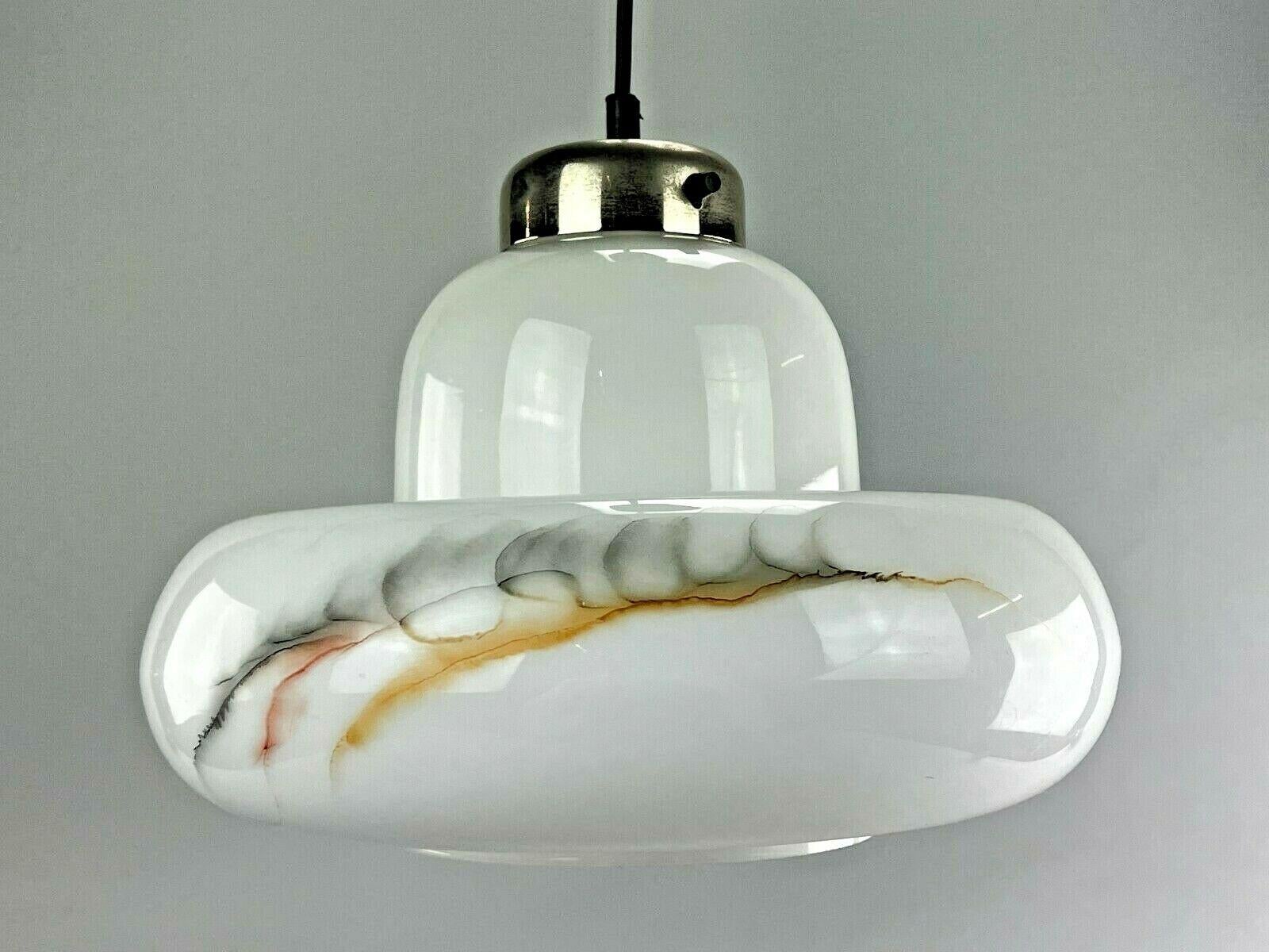 60s 70s lamp light hanging lamp glass ceiling lamp Space Age Design 60s

Object: ceiling lamp

Manufacturer:

Condition: good

Age: around 1960-1970

Dimensions:

Diameter = 35cm
Height = 25cm

Other notes:

The pictures serve as