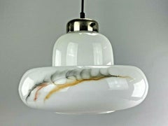 60s 70s Lamp Light Hanging Lamp Glass Ceiling Lamp Space Age Design