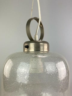 60s 70s Lamp Light Hanging Lamp Glass Ceiling Lamp Space Age Design