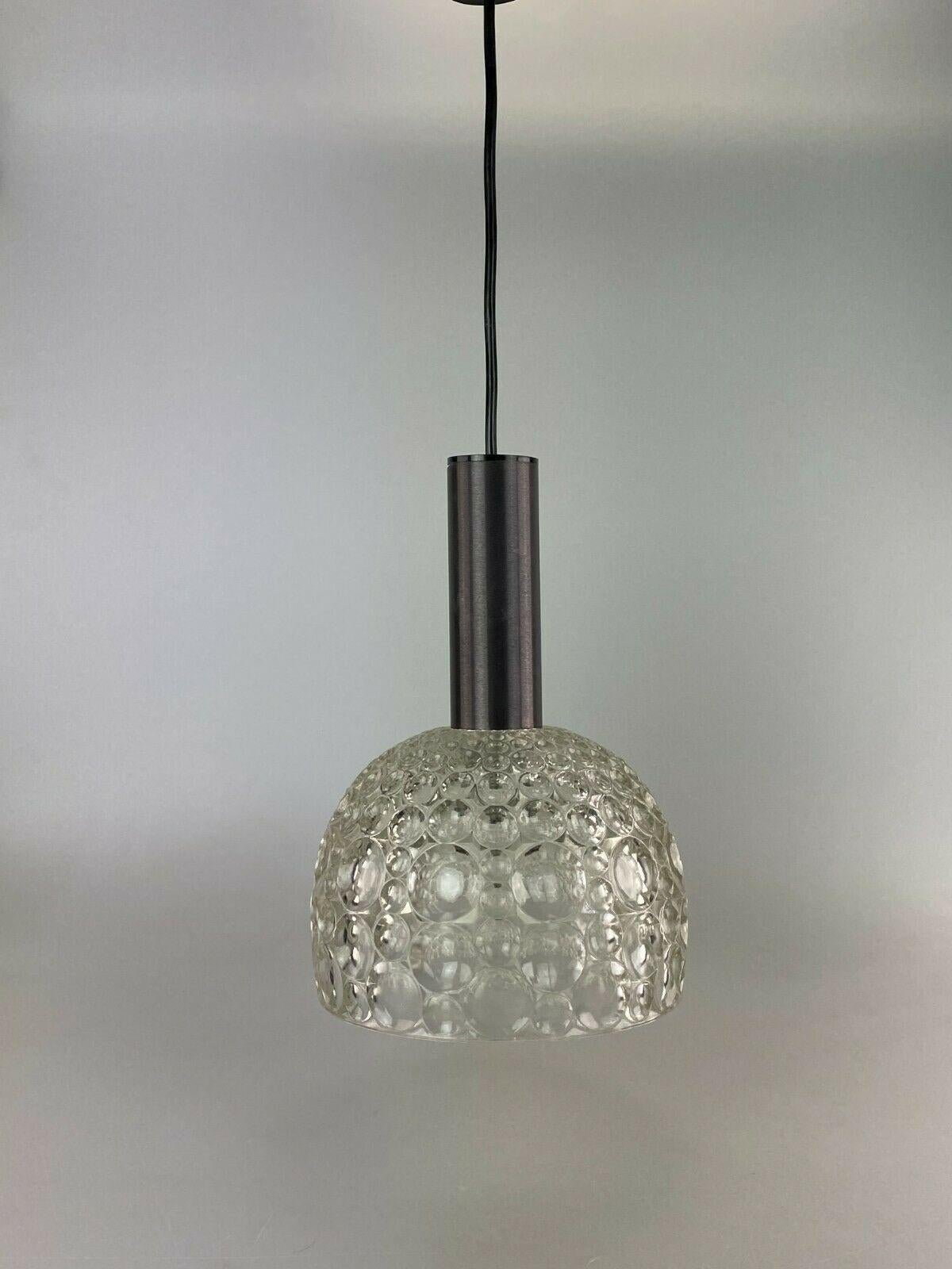 German 60s 70s Lamp Light Hanging Lamp Glass Ceiling Lamp Space Age Design For Sale