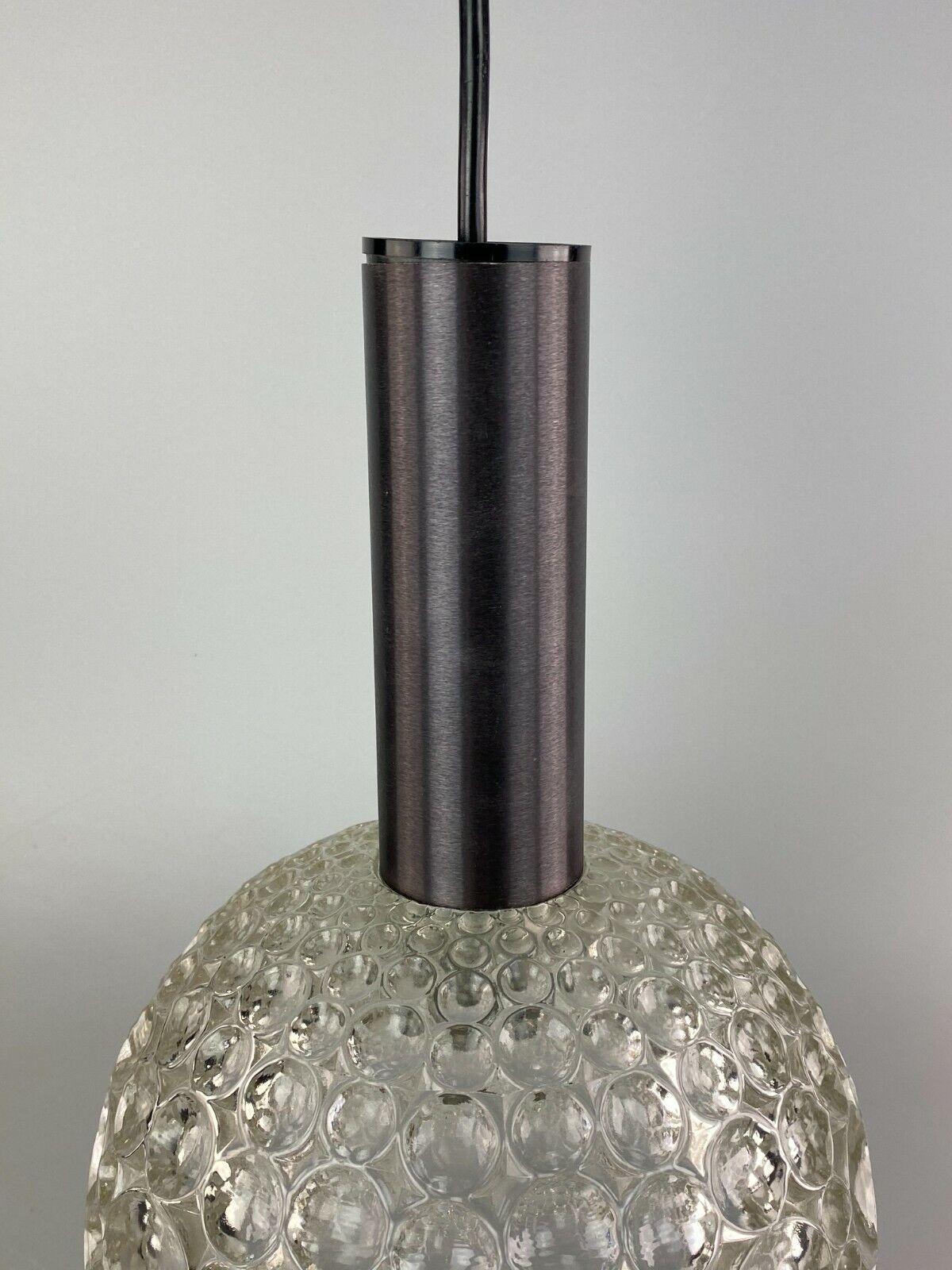 Fine XX secolo Lampada anni '60-'70 Lampada a sospensione Lampada da soffitto in vetro A Space Age Design in vendita