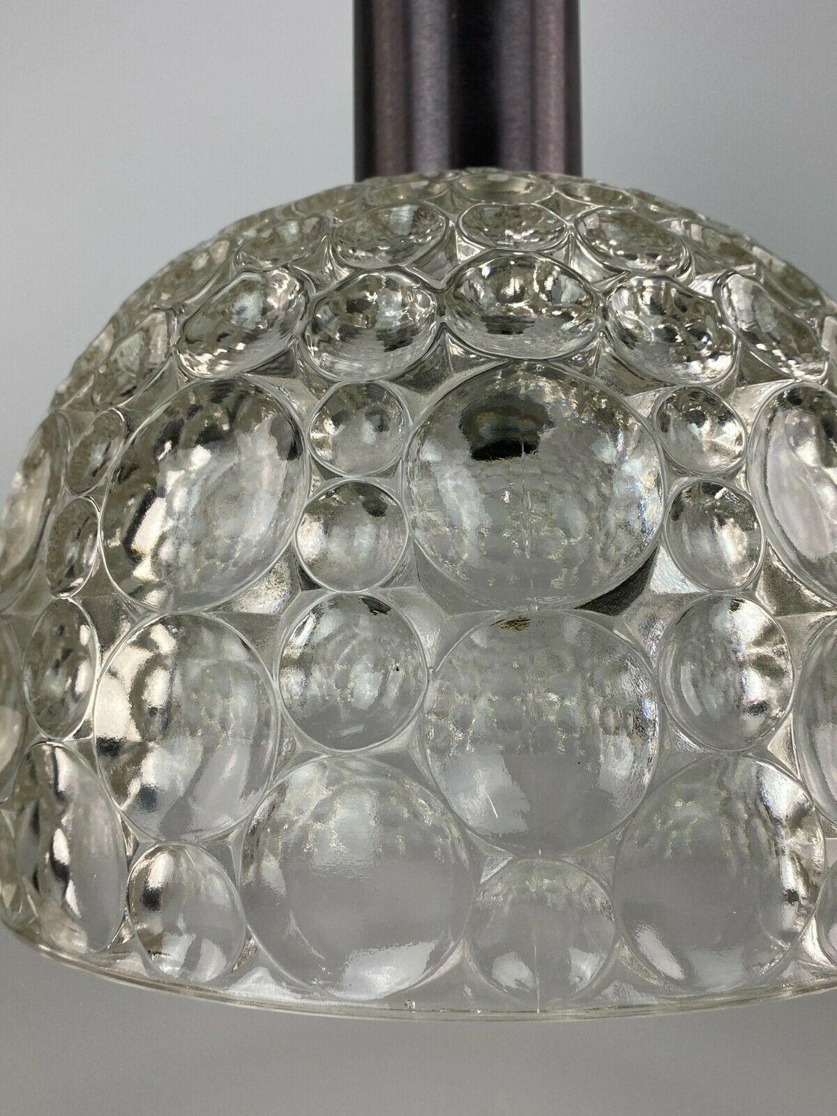 Lampada anni '60-'70 Lampada a sospensione Lampada da soffitto in vetro A Space Age Design in vendita 2