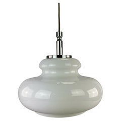 Lampe suspendue en verre des années 60 et 70, design de l'ère spatiale