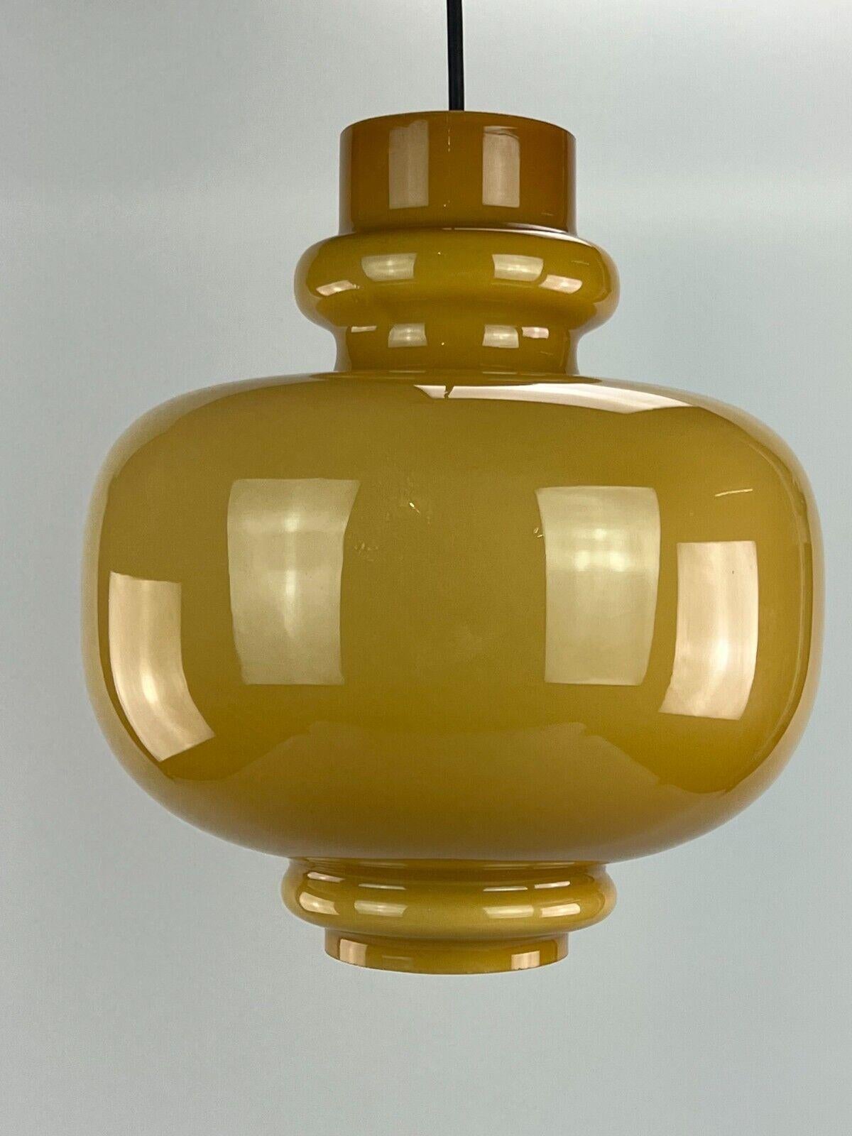 60s 70s Lamp Light Hanging Lamp Hans Agne Jakobsson for Staff Mustard Yellow In Good Condition For Sale In Neuenkirchen, NI