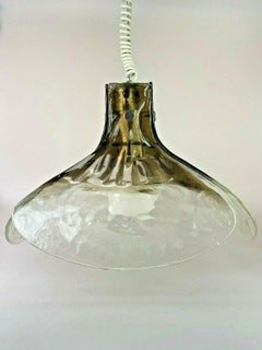 60s 70s Lamp Light Hanging Lamp Kalmar Franken KG Tulip Glass