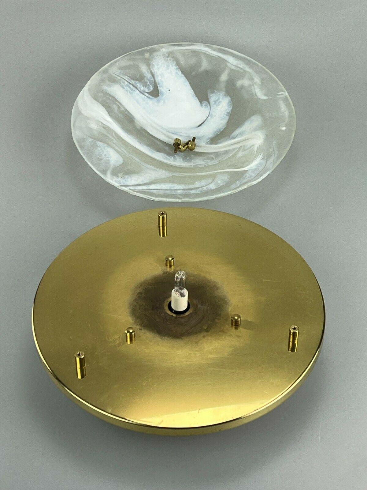 Plafonière lumineuse encastrée en verre de glace Hillebrand, années 60/70 6