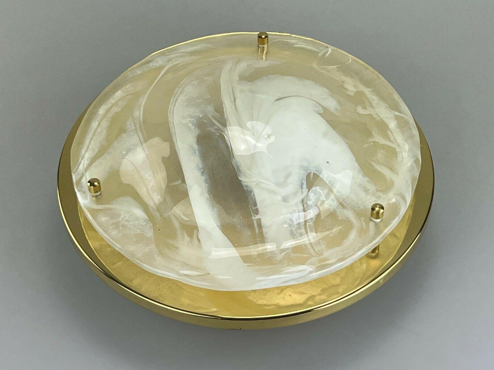 Plafonière lumineuse encastrée en verre de glace Hillebrand, années 60/70 Bon état à Neuenkirchen, NI