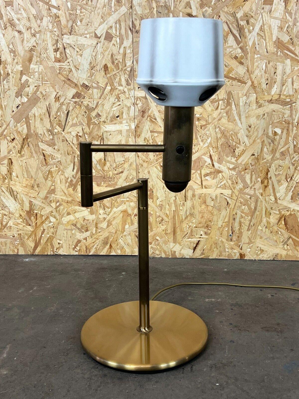 60s 70s Lamp Light Table Lamp Brass Swivel Space Age Design For Sale 7