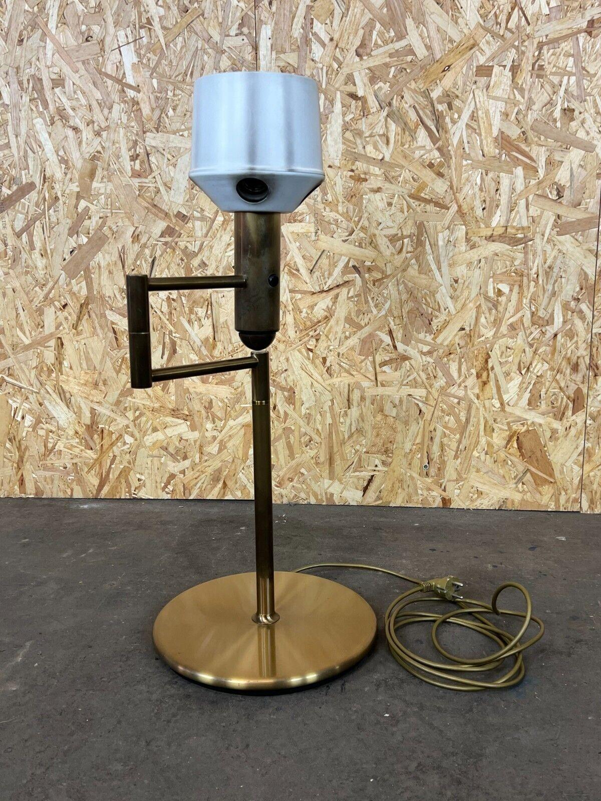 60s 70s Lamp Light Table Lamp Brass Swivel Space Age Design For Sale 12