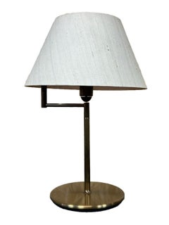 60s 70s Lamp Light Table Lamp Brass Swivel Space Age Design