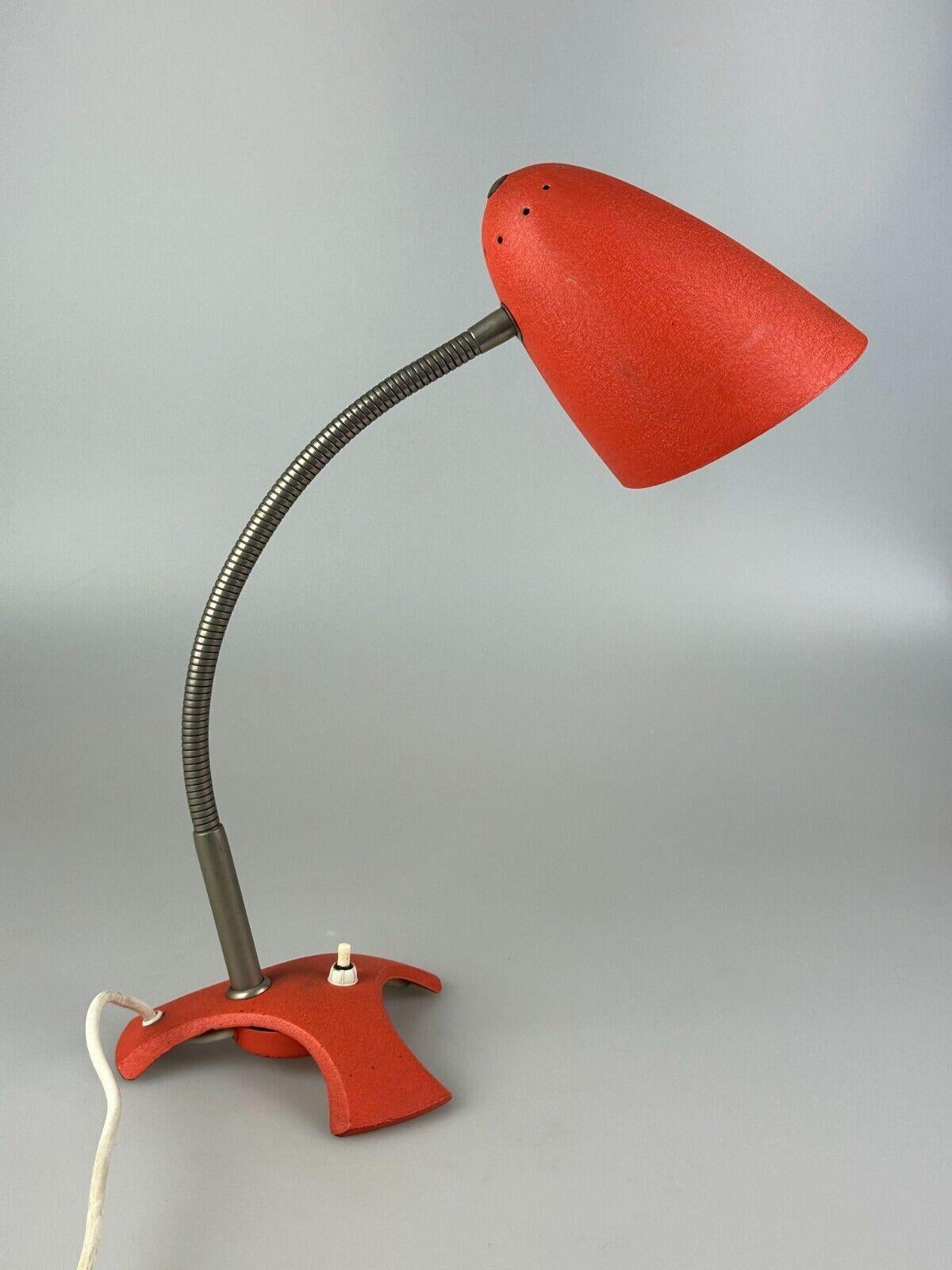 60er 70er Jahre Lampe Licht Tischlampe Schreibtischlampe Metall Space Age im Angebot 4