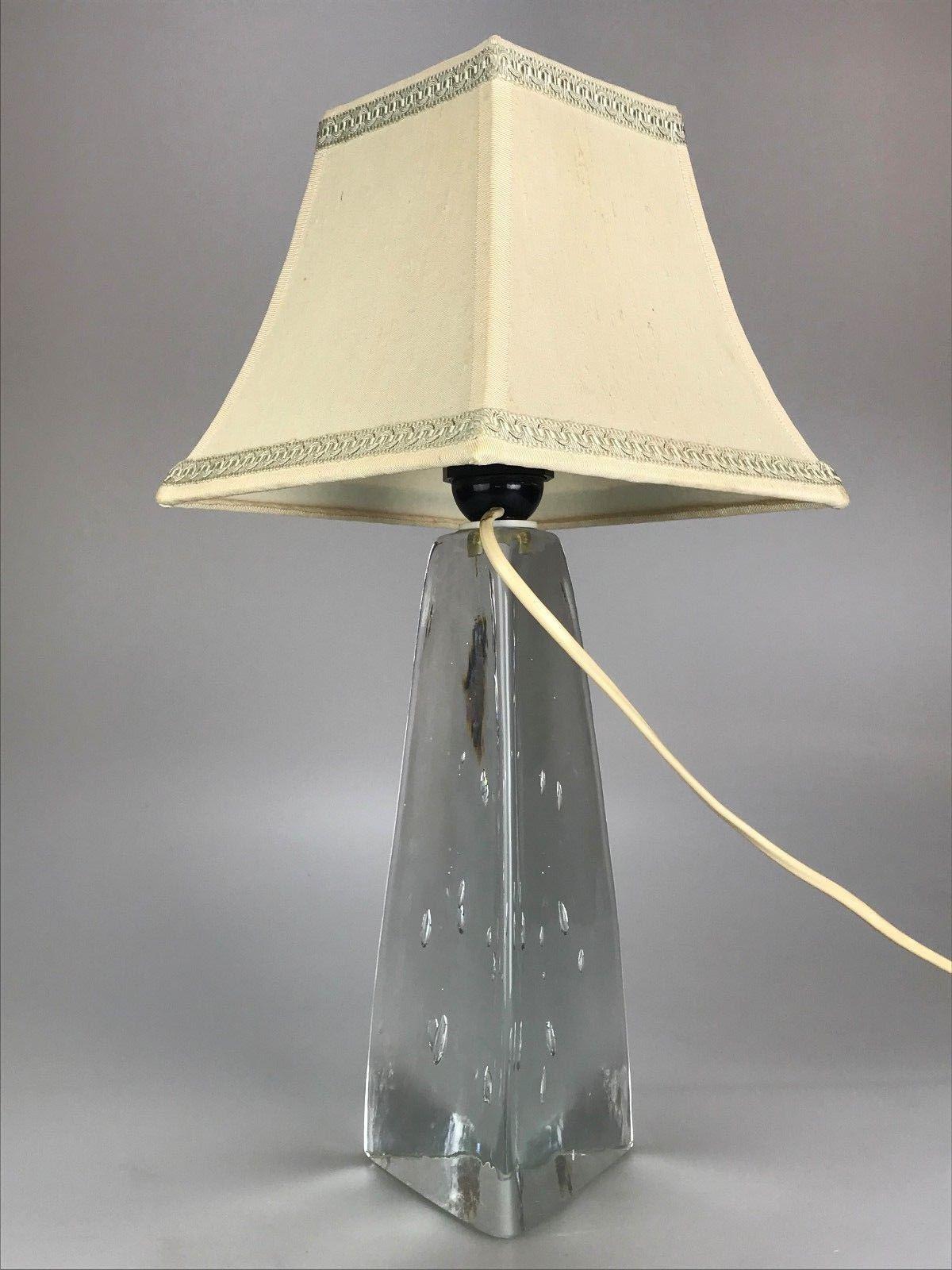 60s 70s Lamp Light Table Lamp Glass Space Age Design For Sale 4