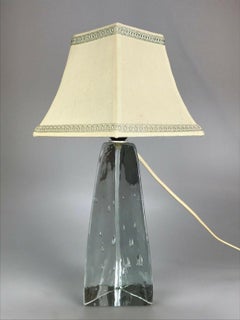60s 70s Lamp Light Table Lamp Glass Space Age Design