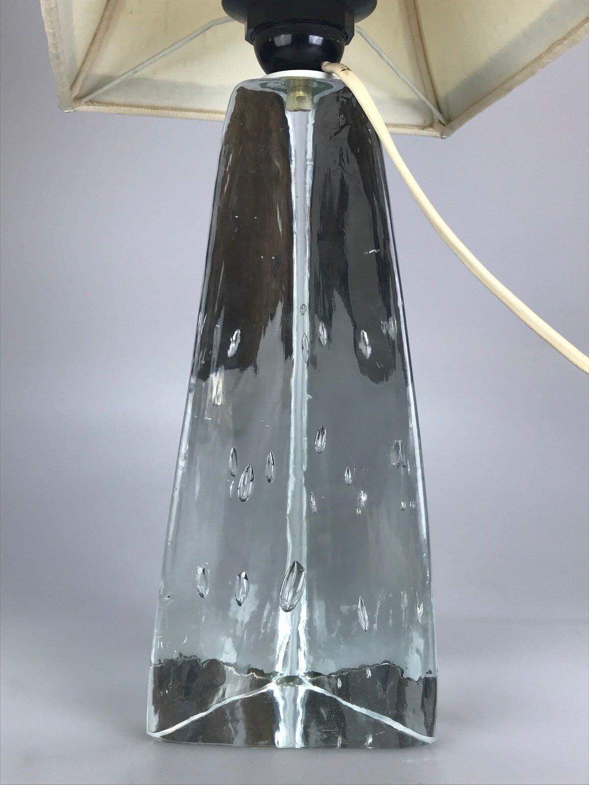 Lampe de table ou lampe de bureau en verre, design ère spatiale, années 60 70 en vente 2