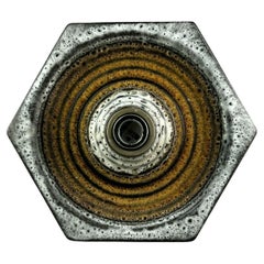 Lampe murale en céramique milieu de siècle ère spatiale, années 60s 70
