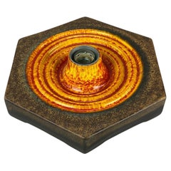 60s 70s Lamp Light Wall Lamp Ceramic Mid Century Space Age