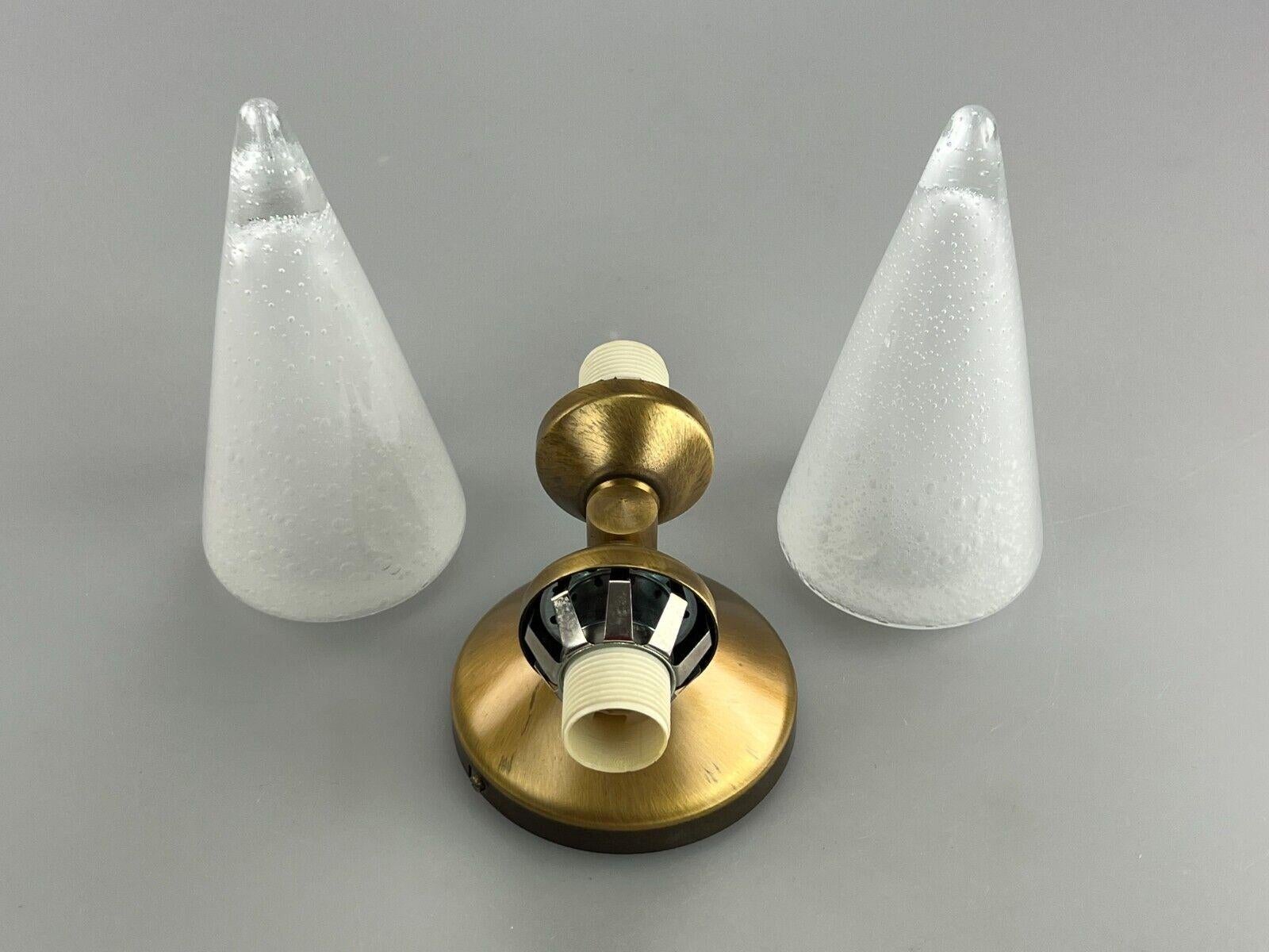 60s 70s Lamp Light Wall Lamp Wall Sconce Honsel Glass Space Age Design For Sale 4