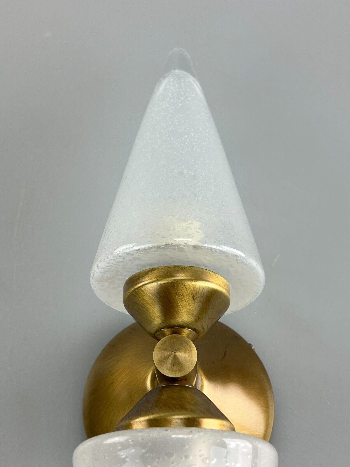 60s 70s Lamp Light Wall Lamp Wall Sconce Honsel Glass Space Age Design In Good Condition For Sale In Neuenkirchen, NI