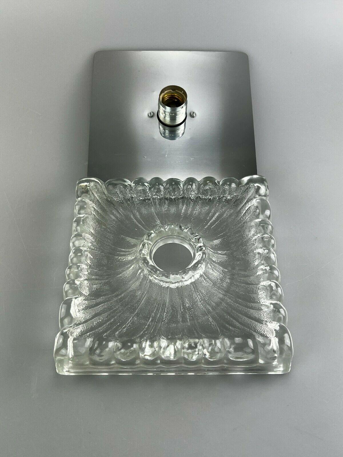 60s 70s Lamp Light Wall Lamp Wall Sconce Ice Glass Space Age Design For Sale 5