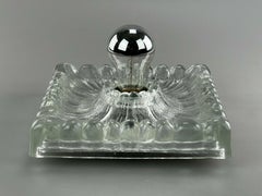 60s 70s Lamp Light Wall Lamp Wall Sconce Ice Glass Space Age Design