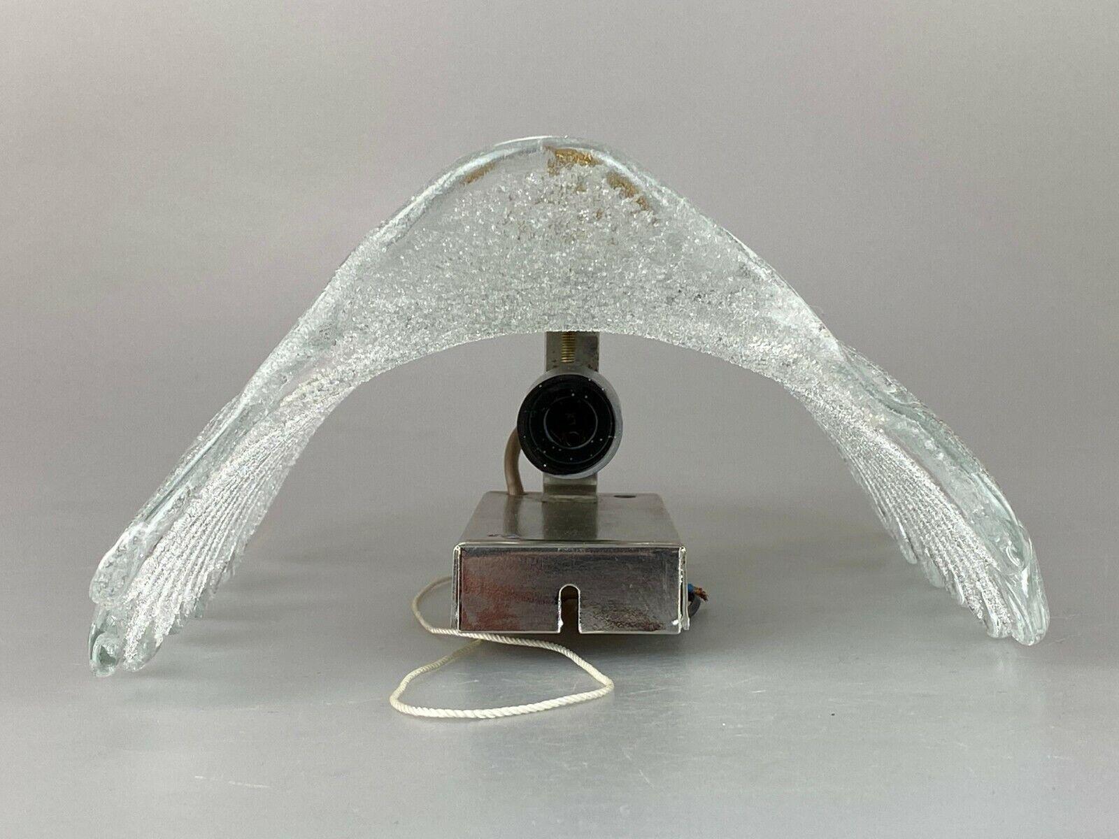 60s 70s Lamp Light Wall Lamp Wall Sconce Ice Glass Space Age Design For Sale 2