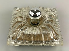 60s 70s Lamp Light Wall Sconce Wall Lamp Ice Glass Space Age Design