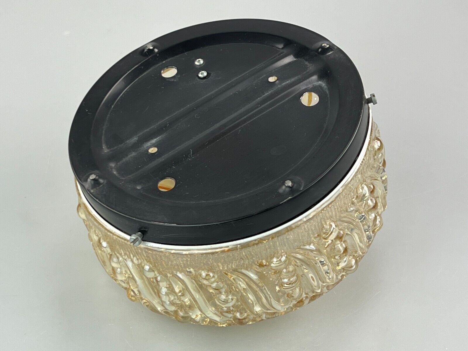 60s 70s Lamp Luminaire Plafoniere Flush Mount Glass Space Age Design en vente 4