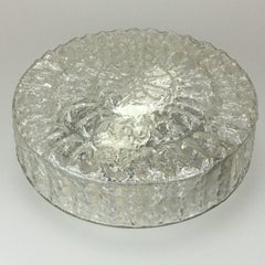 60s 70s Lamp Luminaire Plafoniere Flush Mount Glass Space Age Design