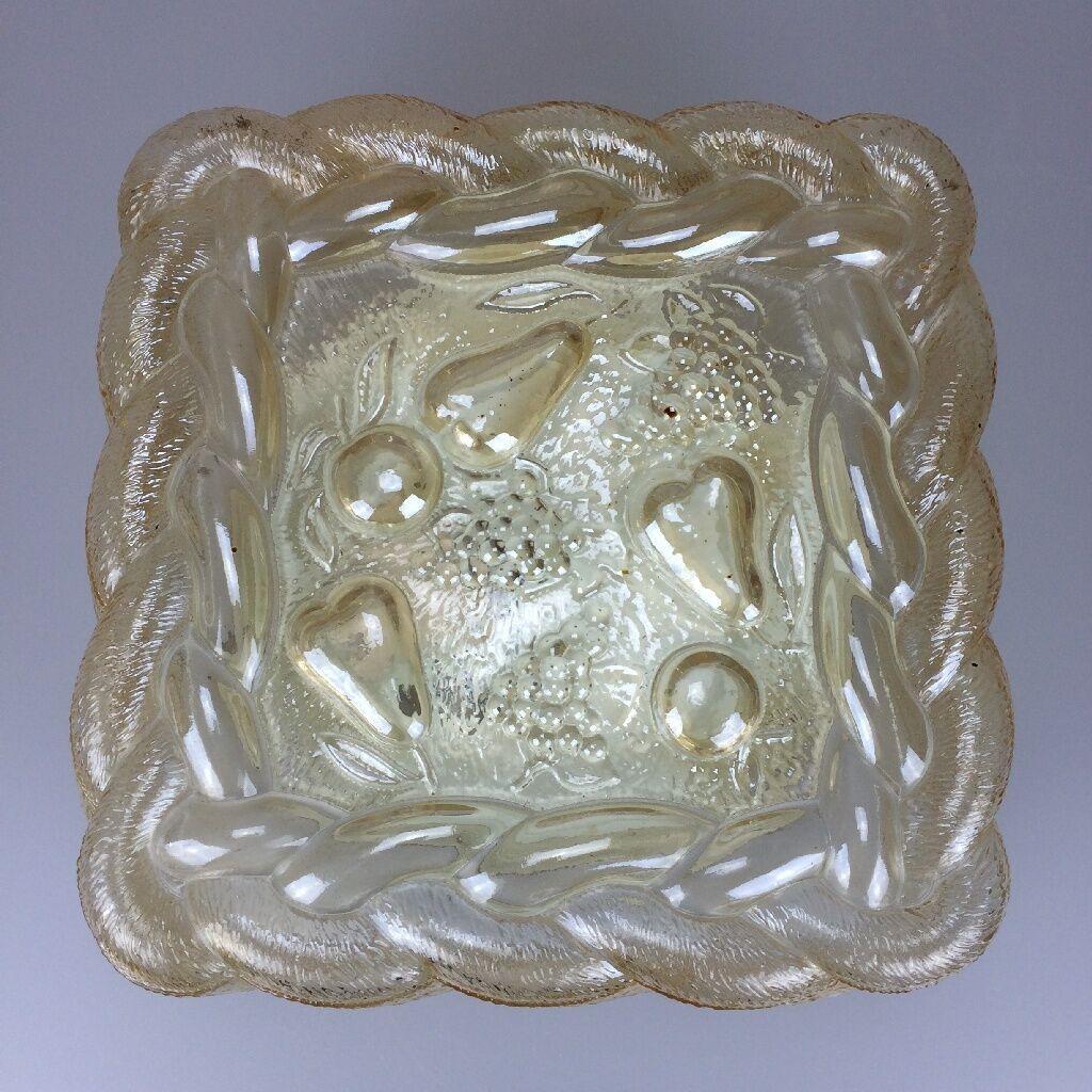 60s 70s Lamp Luminaire Plafoniere Flush Mount Glass Space Age Design In Good Condition For Sale In Neuenkirchen, NI