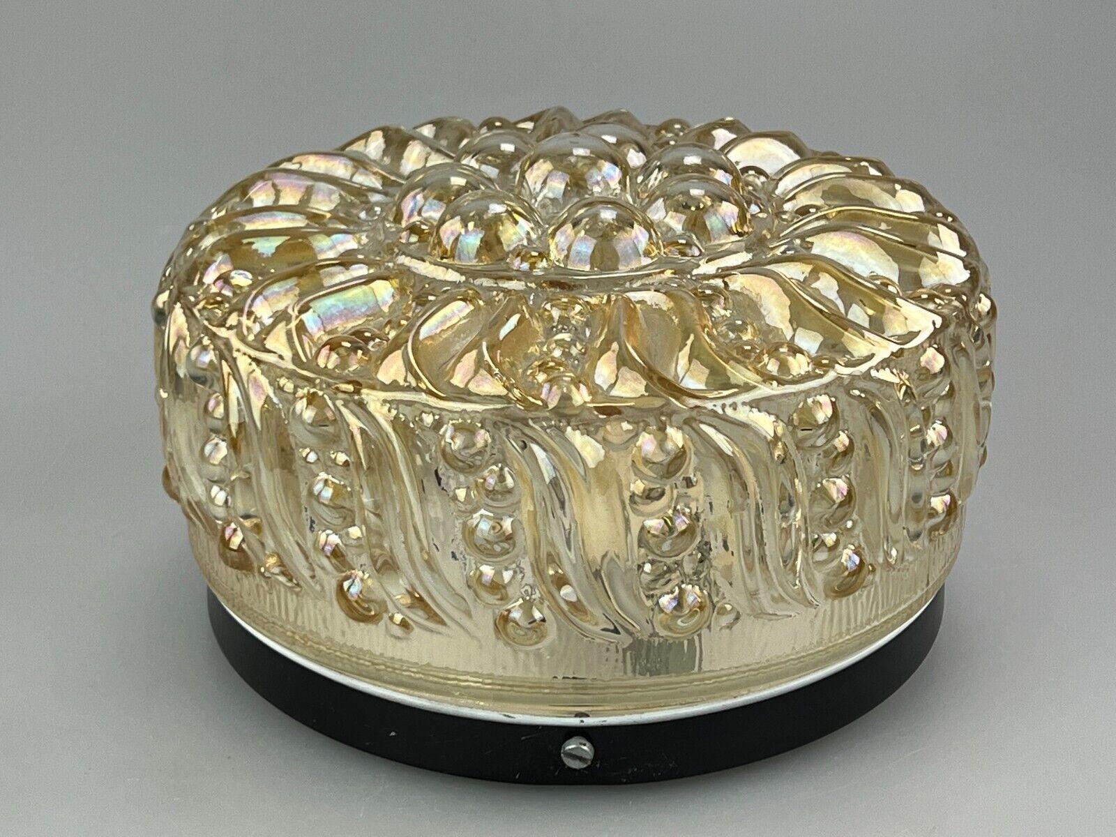 60s 70s Lamp Luminaire Plafoniere Flush Mount Glass Space Age Design Bon état - En vente à Neuenkirchen, NI
