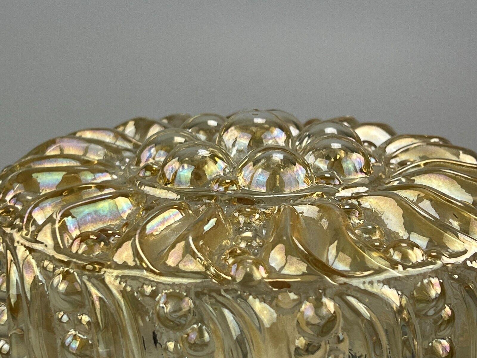Fin du 20e siècle 60s 70s Lamp Luminaire Plafoniere Flush Mount Glass Space Age Design en vente