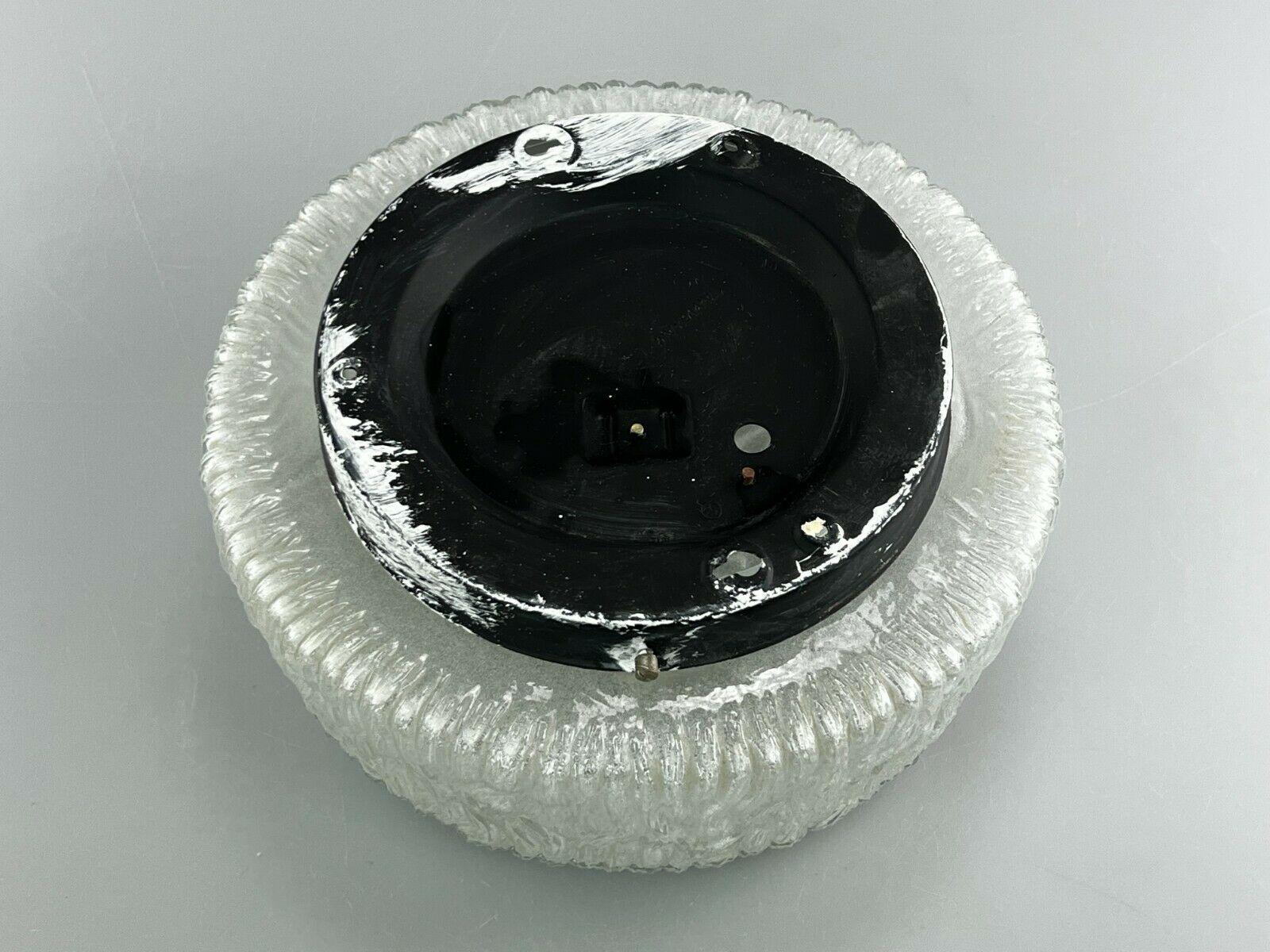 60s 70s Lamp Luminaire Plafoniere Flush Mount Glass Space Age Design en vente 2