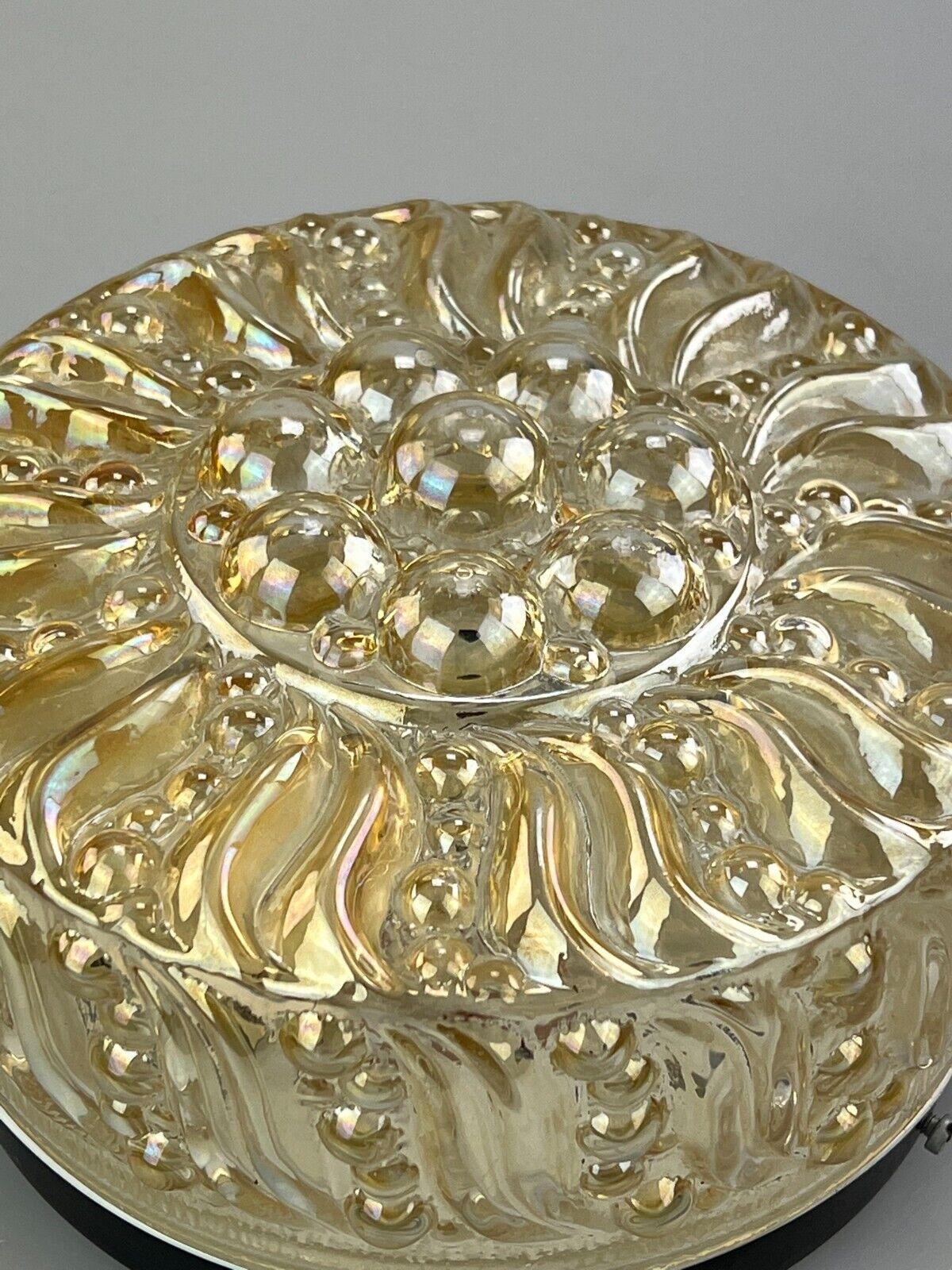 60s 70s Lamp Luminaire Plafoniere Flush Mount Glass Space Age Design en vente 2