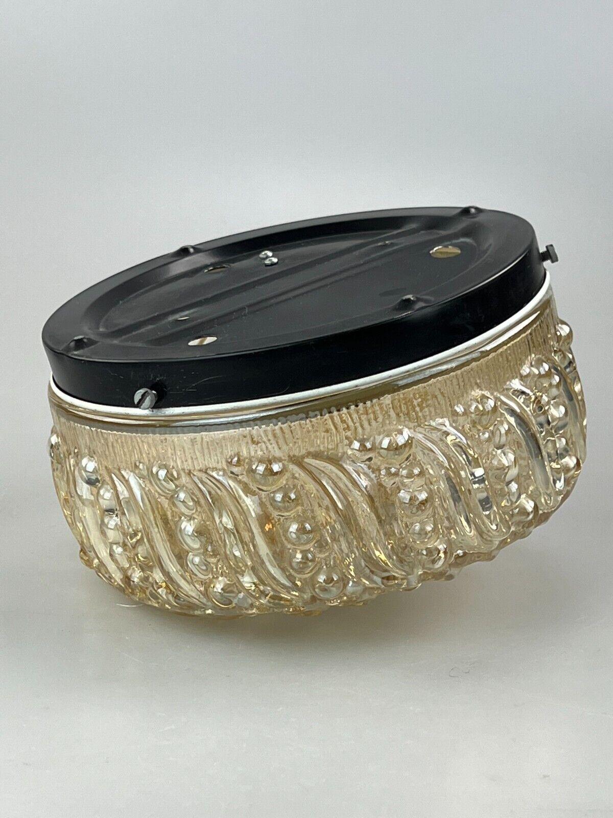 60s 70s Lamp Luminaire Plafoniere Flush Mount Glass Space Age Design en vente 3