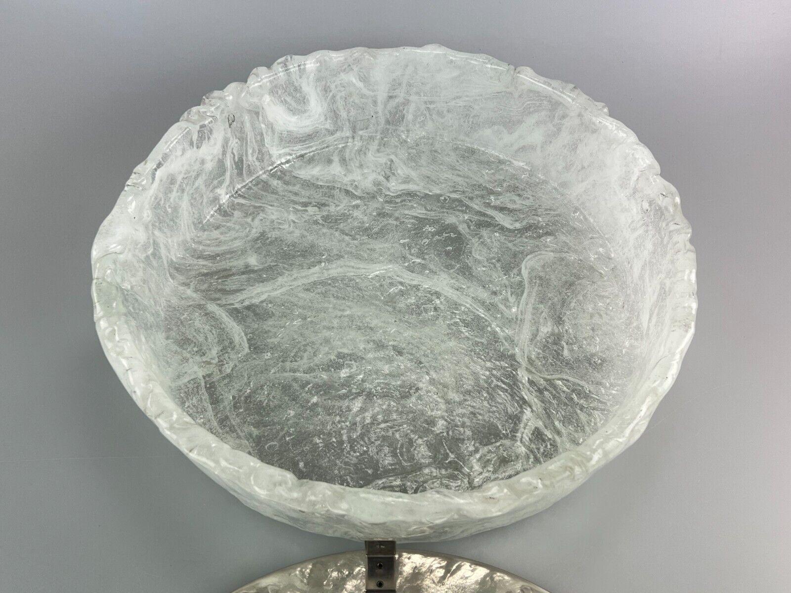 60s 70s Lamp Luminaire Plafoniere Flush Mount Ice Glass Kaiser Leuchten For Sale 6