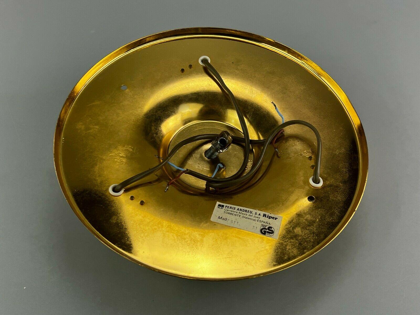 Lampe Peris Andreu S.a., années 60s 70 Plafonnier Riper Plafoniere en laiton et verre en vente 5