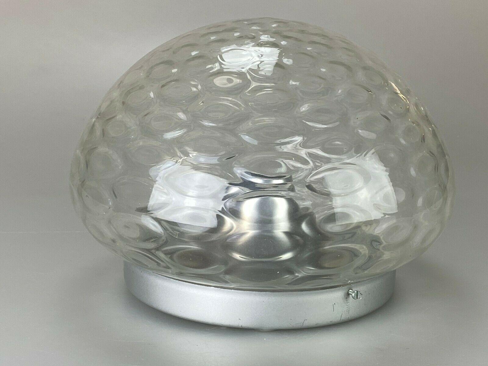 60s 70s Lamp Plafoniere Flush Mount Glass Space Age Design For Sale 2