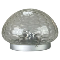 60s 70s Lamp Plafoniere Flush Mount Glass Space Age Design