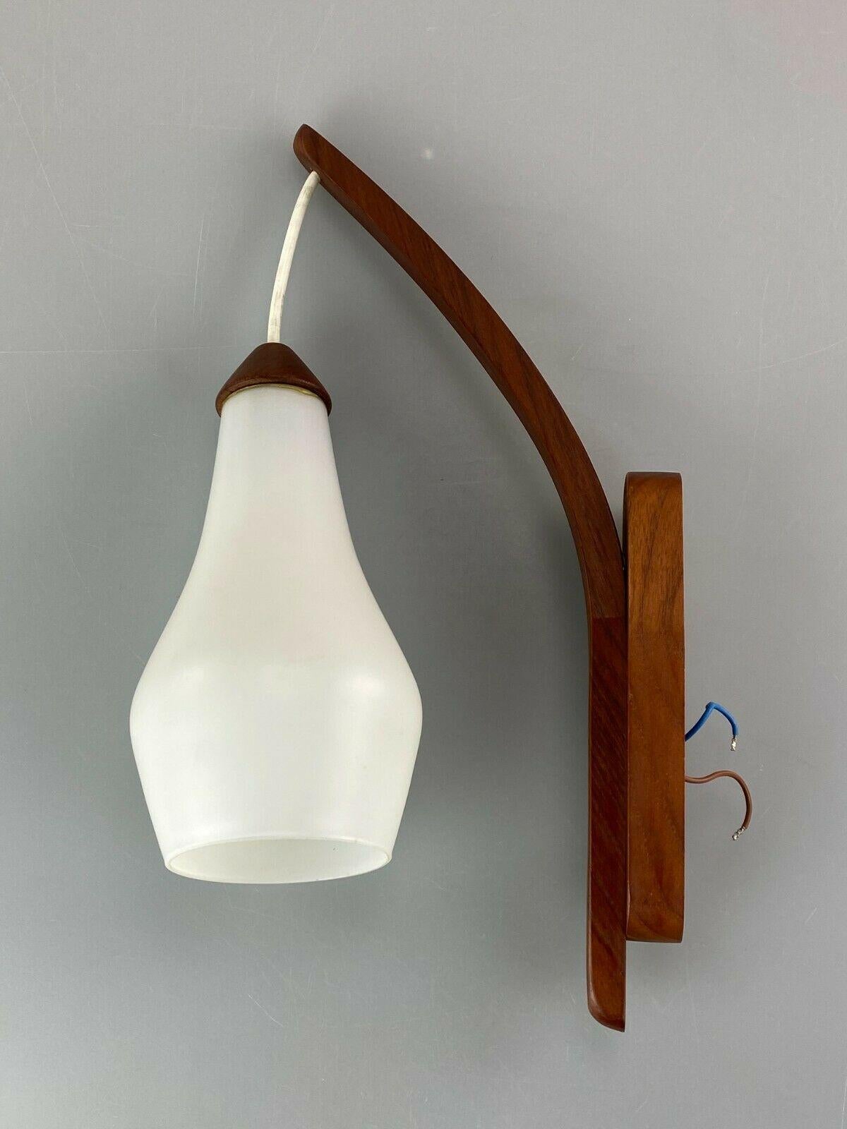 60s 70s Lamp Teak Light Wall Lamp Uno & Östen Kristiansson Luxus  For Sale 1