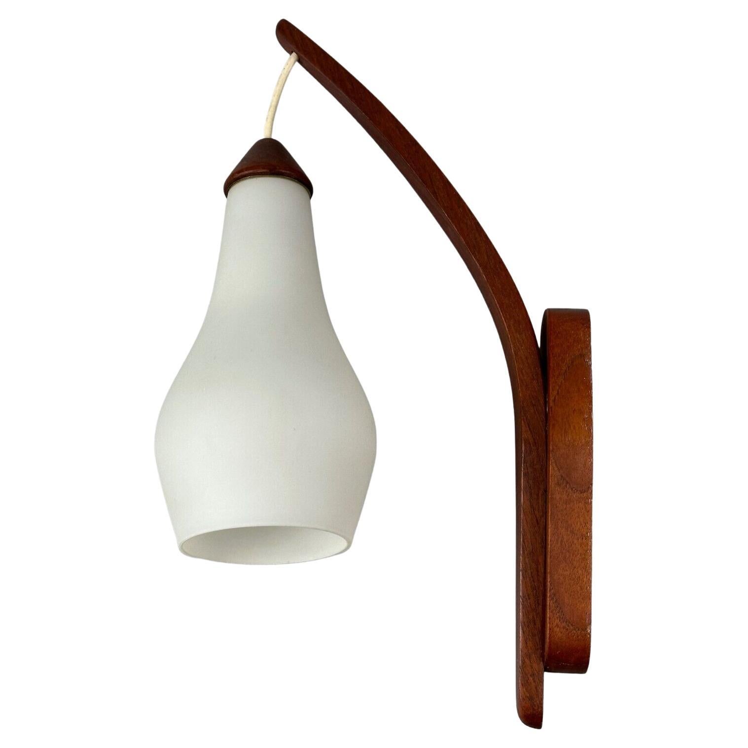 60s 70s Lamp Teak Light Wall Lamp Uno & Östen Kristiansson Luxus  For Sale