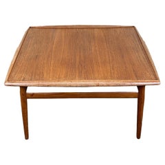60s 70s large teak coffee table side table Grete Jalk for Glostrup