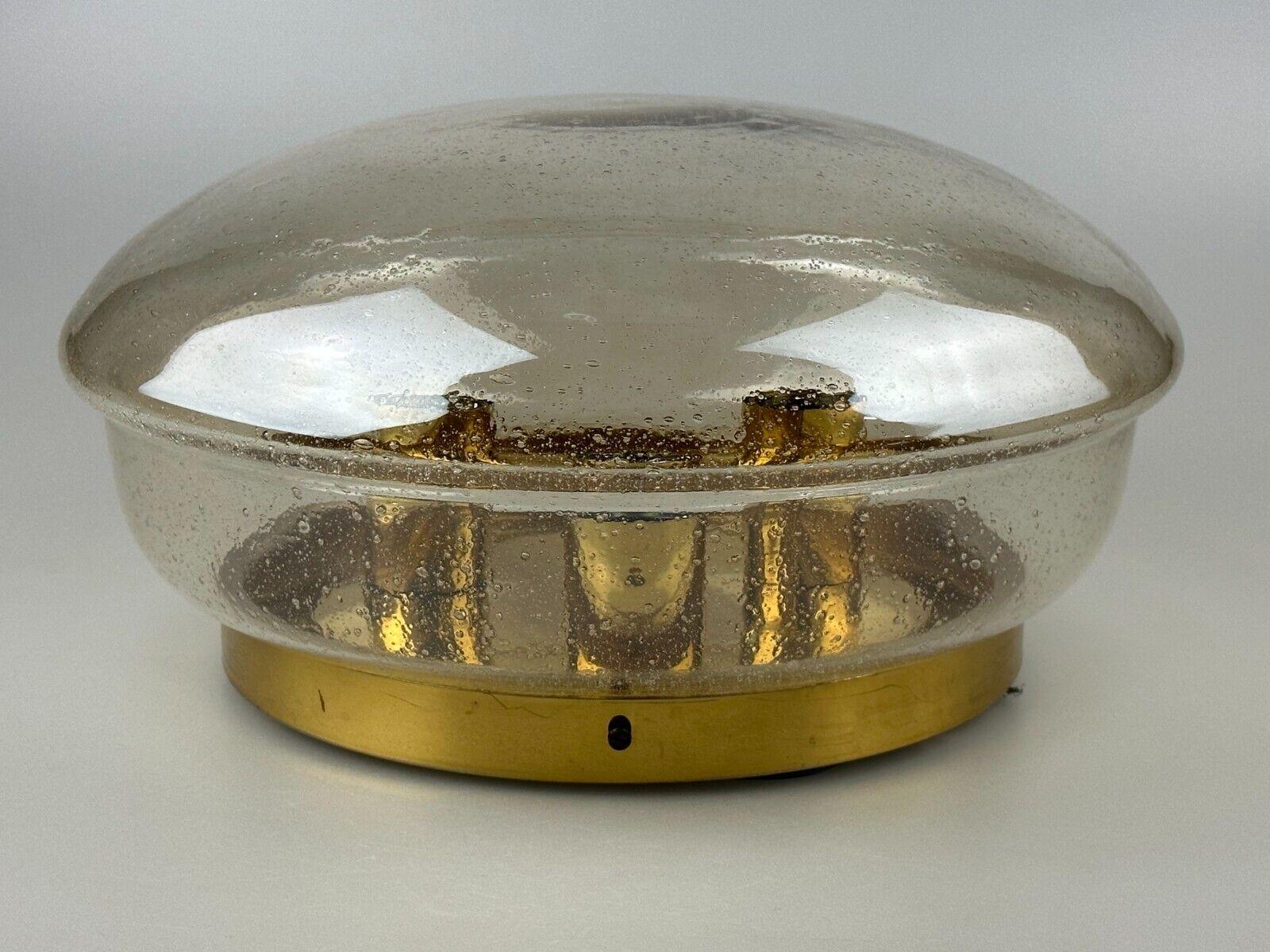 60er 70er Jahre Limburg Glashütte Plafoniere Deckenlampe Glas Space Age Design im Angebot 7
